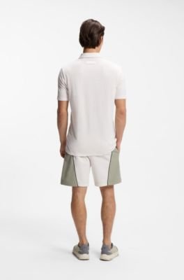 Hugo Boss Slub-interlock polo shirt in a slim fit - Image 4