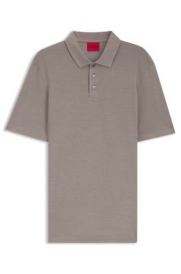 Hugo Boss Slub-interlock polo shirt in a slim fit - Image 10