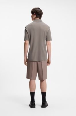 Hugo Boss Slub-interlock polo shirt in a slim fit - Image 9