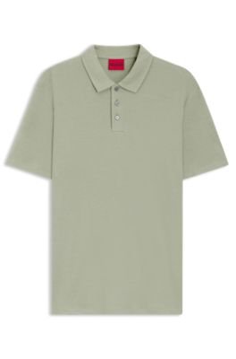 Hugo Boss Slub-interlock polo shirt in a slim fit - Image 15