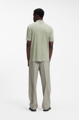 Hugo Boss Slub-interlock polo shirt in a slim fit - Image 14