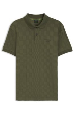Hugo Boss Porsche x BOSS polo shirt in jacquard-patterned cotton - Image 10