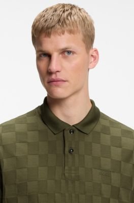 Hugo Boss Porsche x BOSS polo shirt in jacquard-patterned cotton - Image 7
