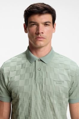Hugo Boss Porsche x BOSS polo shirt in jacquard-patterned cotton - Image 12