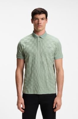 Hugo Boss Porsche x BOSS polo shirt in jacquard-patterned cotton - Image 11