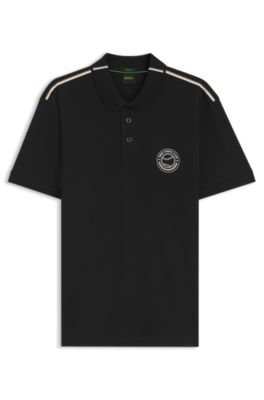 Hugo Boss Stretch-cotton polo shirt with tennis-inspired logo - Image 5