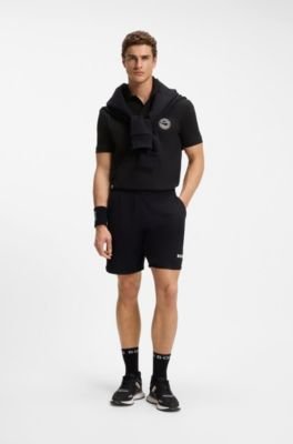 Hugo Boss Stretch-cotton polo shirt with tennis-inspired logo - Image 3