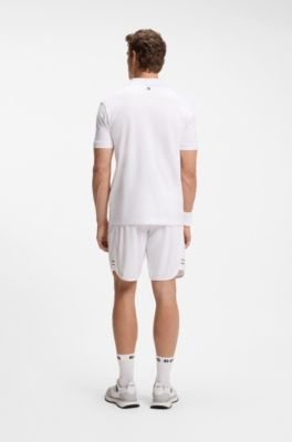 Hugo Boss Stretch-cotton polo shirt with tennis-inspired logo - Image 9