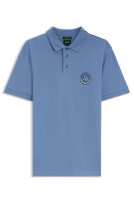 Hugo Boss Stretch-cotton polo shirt with tennis-inspired logo - Image 15