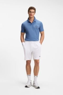Hugo Boss Stretch-cotton polo shirt with tennis-inspired logo - Image 13