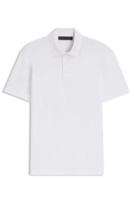 Hugo Boss BOSS BY BECKHAM polo shirt in linen - Image 5