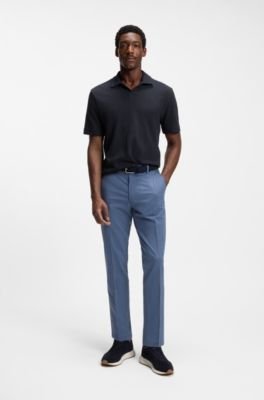 Hugo Boss Jacquard-pattern polo shirt with Johnny collar - Image 13