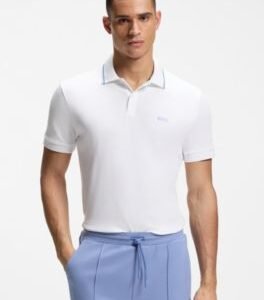 Hugo Boss Paddy slim-fit polo shirt in interlock cotton