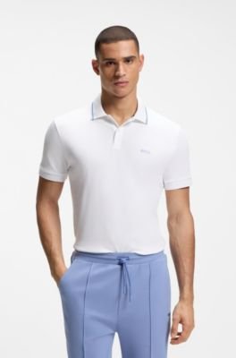 Hugo Boss Paddy slim-fit polo shirt in interlock cotton
