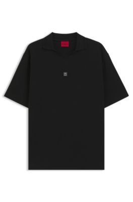 Hugo Boss Structured cotton-blend polo shirt with Johnny collar - Image 5