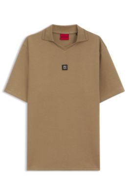 Hugo Boss Structured cotton-blend polo shirt with Johnny collar - Image 10