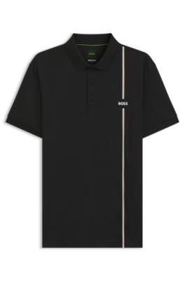 Hugo Boss Active quick-dry polo shirt with signature stripe - Image 5