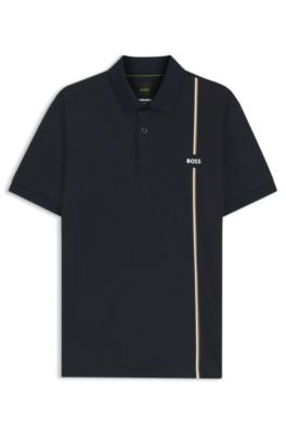 Hugo Boss Active quick-dry polo shirt with signature stripe - Image 15