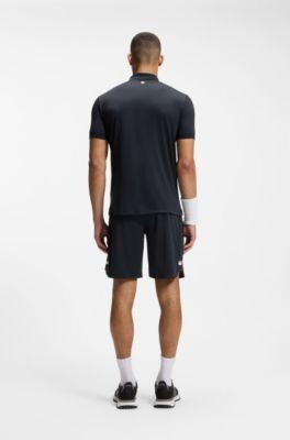 Hugo Boss Active quick-dry polo shirt with signature stripe - Image 14