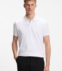 Hugo Boss Regular-fit polo with embroidered logo