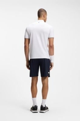Hugo Boss Active Slim-fit polo shirt with embossed tennis-ball pattern - Image 4