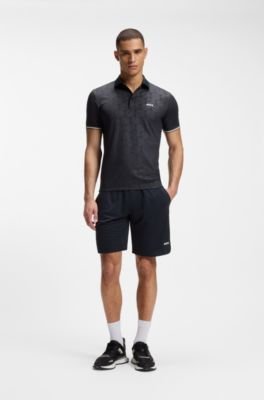 Hugo Boss Active Slim-fit polo shirt with embossed tennis-ball pattern - Image 8