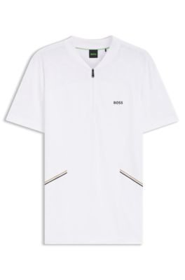 Hugo Boss Slim-fit polo in seamless body-mapping jersey - Image 5