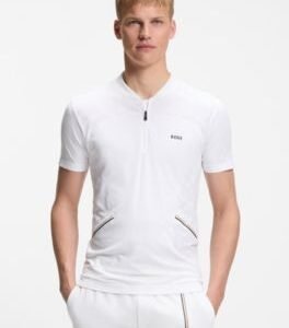 Hugo Boss Slim-fit polo in seamless body-mapping jersey
