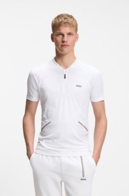 Hugo Boss Slim-fit polo in seamless body-mapping jersey