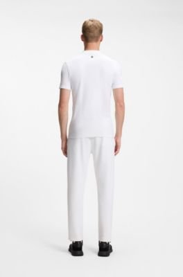 Hugo Boss Slim-fit polo in seamless body-mapping jersey - Image 4