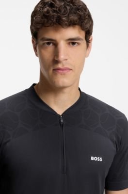 Hugo Boss Slim-fit polo in seamless body-mapping jersey - Image 7