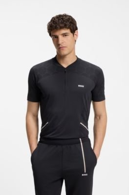 Hugo Boss Slim-fit polo in seamless body-mapping jersey - Image 6