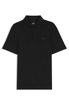Hugo Boss BOSS x ASTON MARTIN polo shirt in mercerized cotton jacquard - Image 5