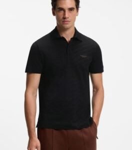 Hugo Boss BOSS x ASTON MARTIN polo shirt in mercerized cotton jacquard
