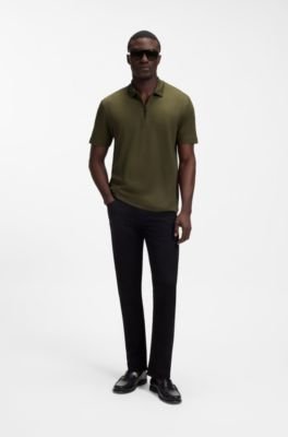 Hugo Boss Zipper-placket piqué polo shirt - Image 3
