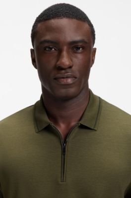 Hugo Boss Zipper-placket piqué polo shirt - Image 2