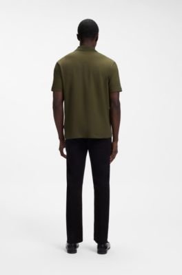 Hugo Boss Zipper-placket piqué polo shirt - Image 4