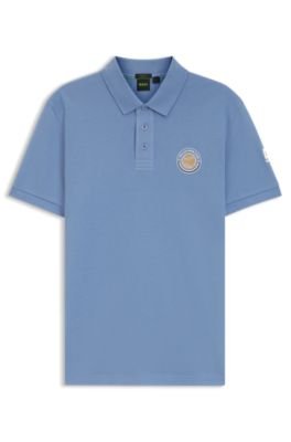Hugo Boss Cotton-piqué polo shirt with tennis artwork - Image 10