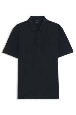 Hugo Boss Geometric-jacquard polo shirt in cotton - Image 15