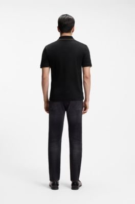 Hugo Boss Slim-fit polo shirt in mercerized cotton - Image 4