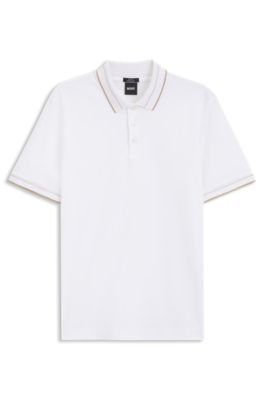 Hugo Boss Slim-fit polo shirt in mercerized cotton - Image 10