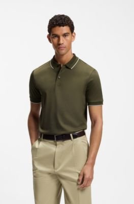 Hugo Boss Slim-fit polo shirt in mercerized cotton - Image 11