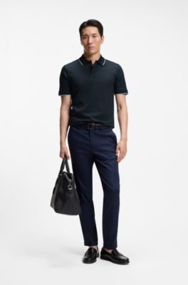 Hugo Boss Slim-fit polo shirt in mercerized cotton - Image 18