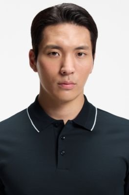 Hugo Boss Slim-fit polo shirt in mercerized cotton - Image 17