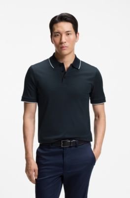 Hugo Boss Slim-fit polo shirt in mercerized cotton - Image 16