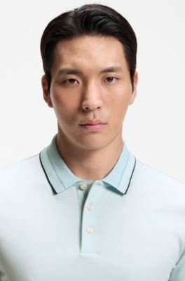 Hugo Boss Slim-fit polo shirt in mercerized cotton - Image 22