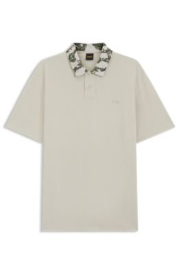 Hugo Boss Relaxed-fit polo with jacquard collar - Image 5