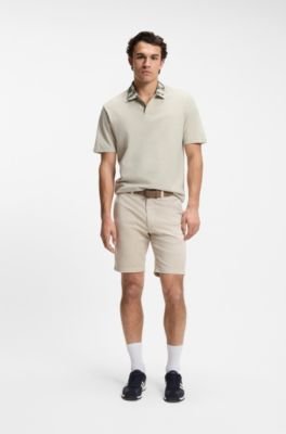 Hugo Boss Relaxed-fit polo with jacquard collar - Image 3