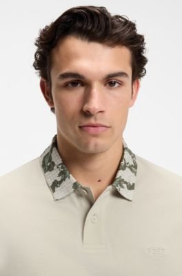 Hugo Boss Relaxed-fit polo with jacquard collar - Image 2