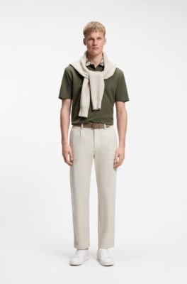 Hugo Boss Relaxed-fit polo with jacquard collar - Image 8